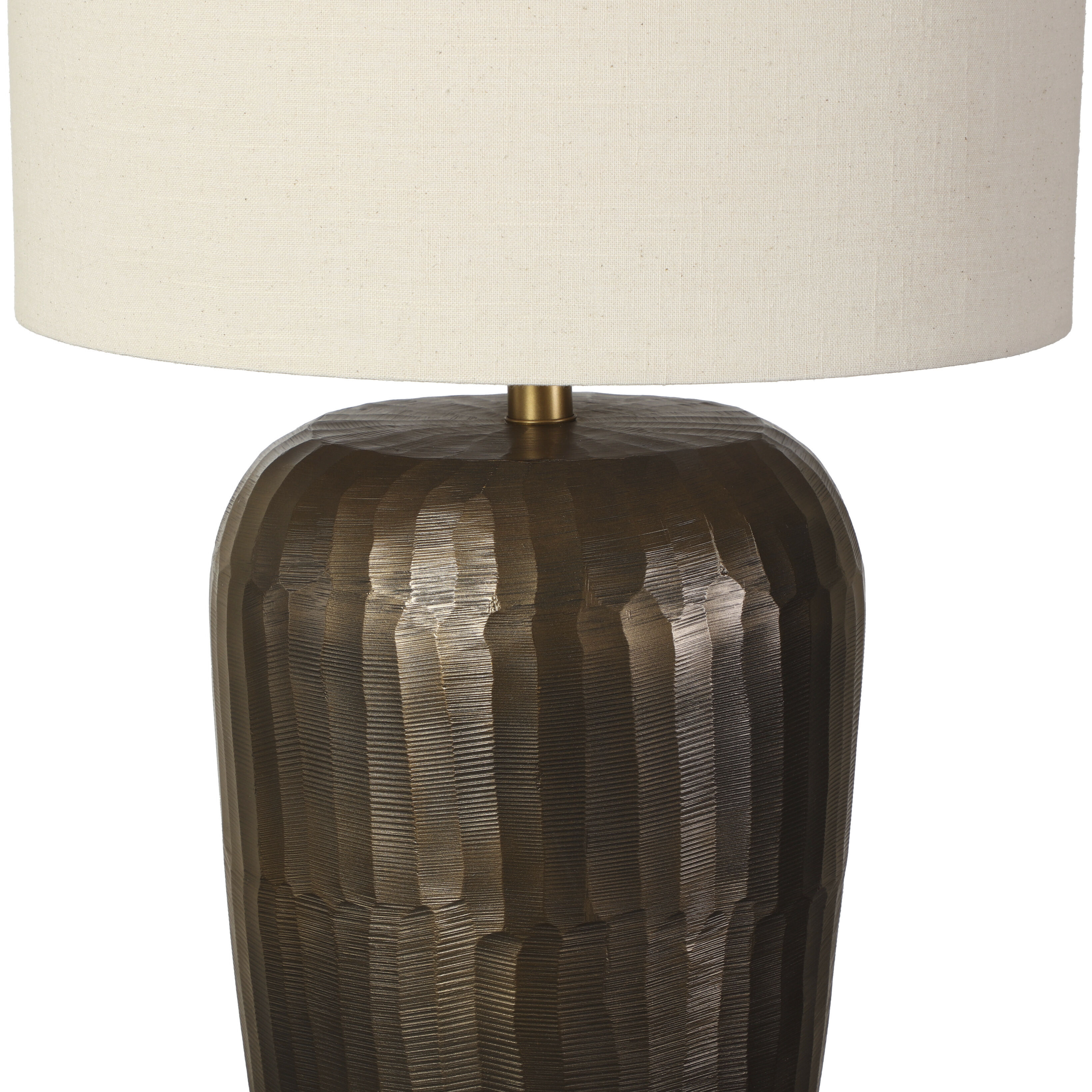 Ishani 28.5 inch 100.00 watt Beige / Antique Brass Table Lamp Portable Light